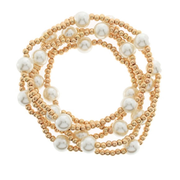 5 Row Ball Station CCB Bracelet - Picture 1 of 2